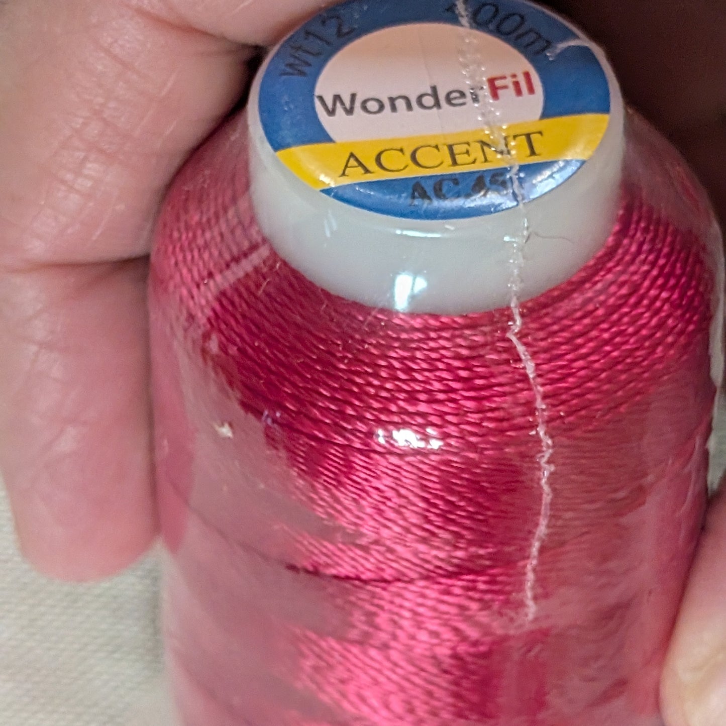 WonderFil Thread Accent 12wt Rayon Thread - AC45 Boysenberry