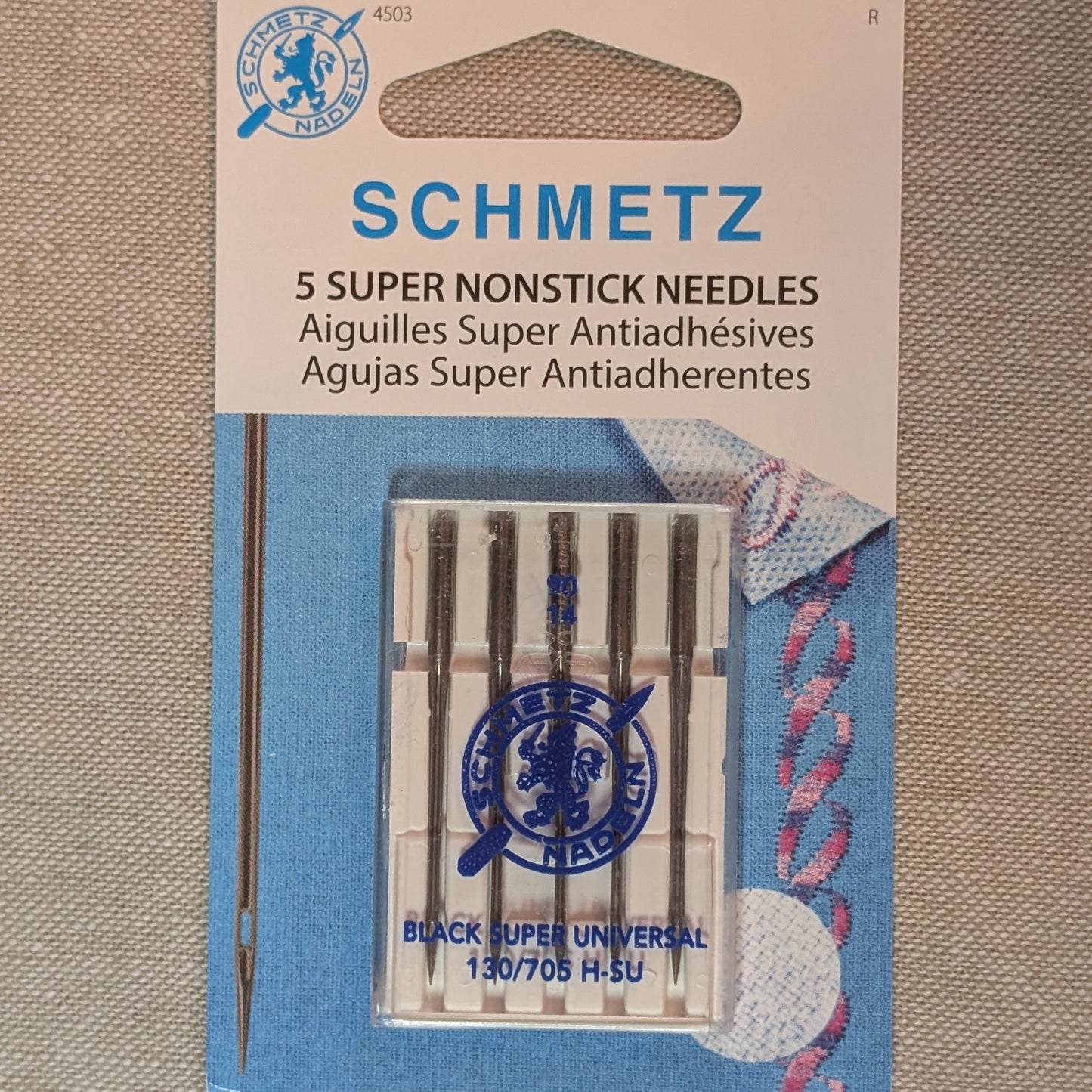 SCHMETZ Universal Super Nonstitck Sewing Machine Needles 90/14