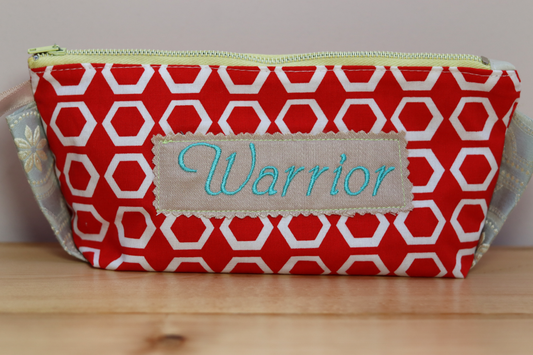 Zipper Pouch Bag - Warrior Red