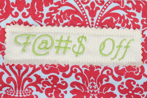 Zipper Pouch Bag- F@#$ Off Pink
