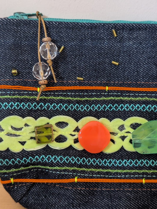 Yellow Velvet Handbag Clutch