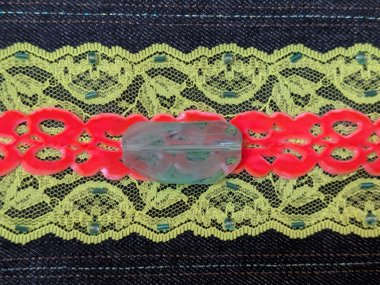 Green Lace Handbag Clutch