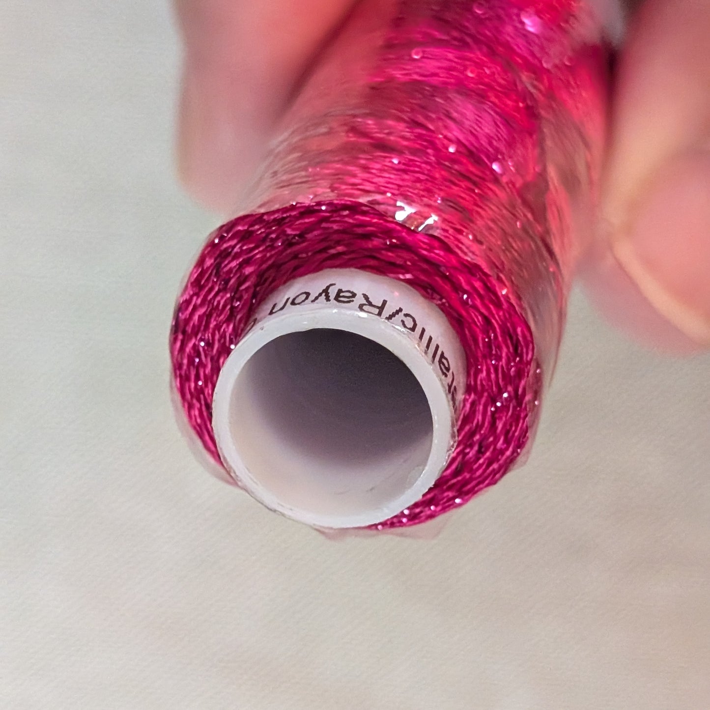 WonderFil Dazzle 8wt Rayon with Metallic Thread, Sue Spargo Coll. Beetroot Purple SSDZS1180