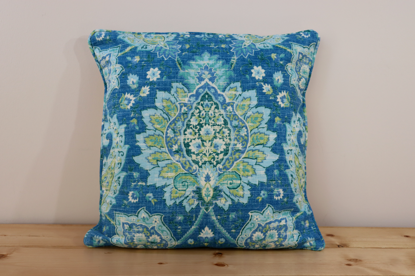 Throw Pillow Cover - Blue and Green