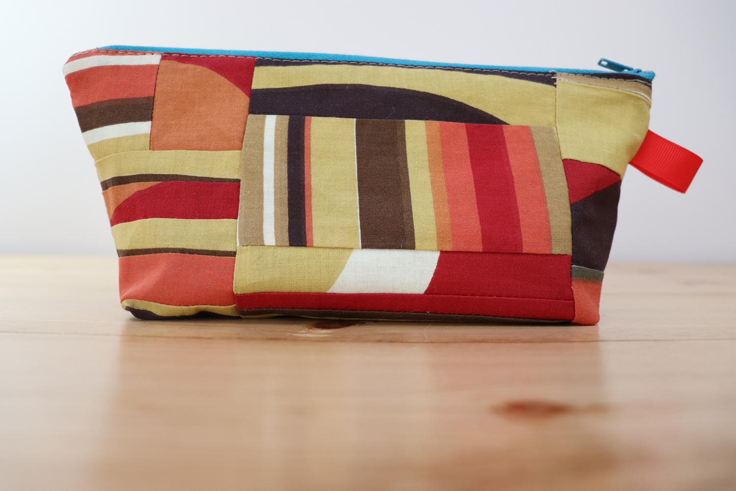 Zipper Pouch Bag- Orange