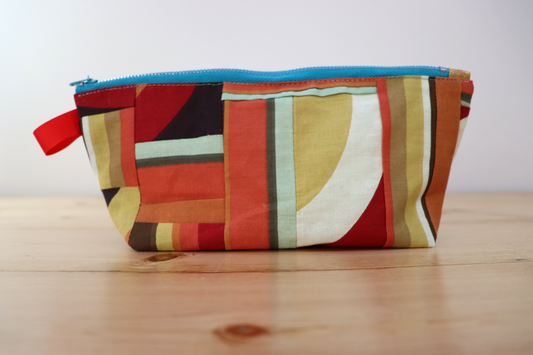 Zipper Pouch Bag - Multi Yellow Orange