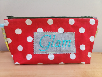 Zipper Pouch Bag - Glam Red