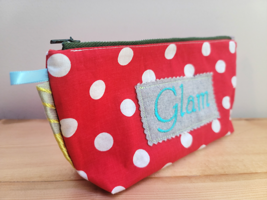 Zipper Pouch Bag - Glam Red