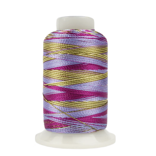 WonderFil Accent 12wt Rayon Thread - Variegated Pink Blue ACM12