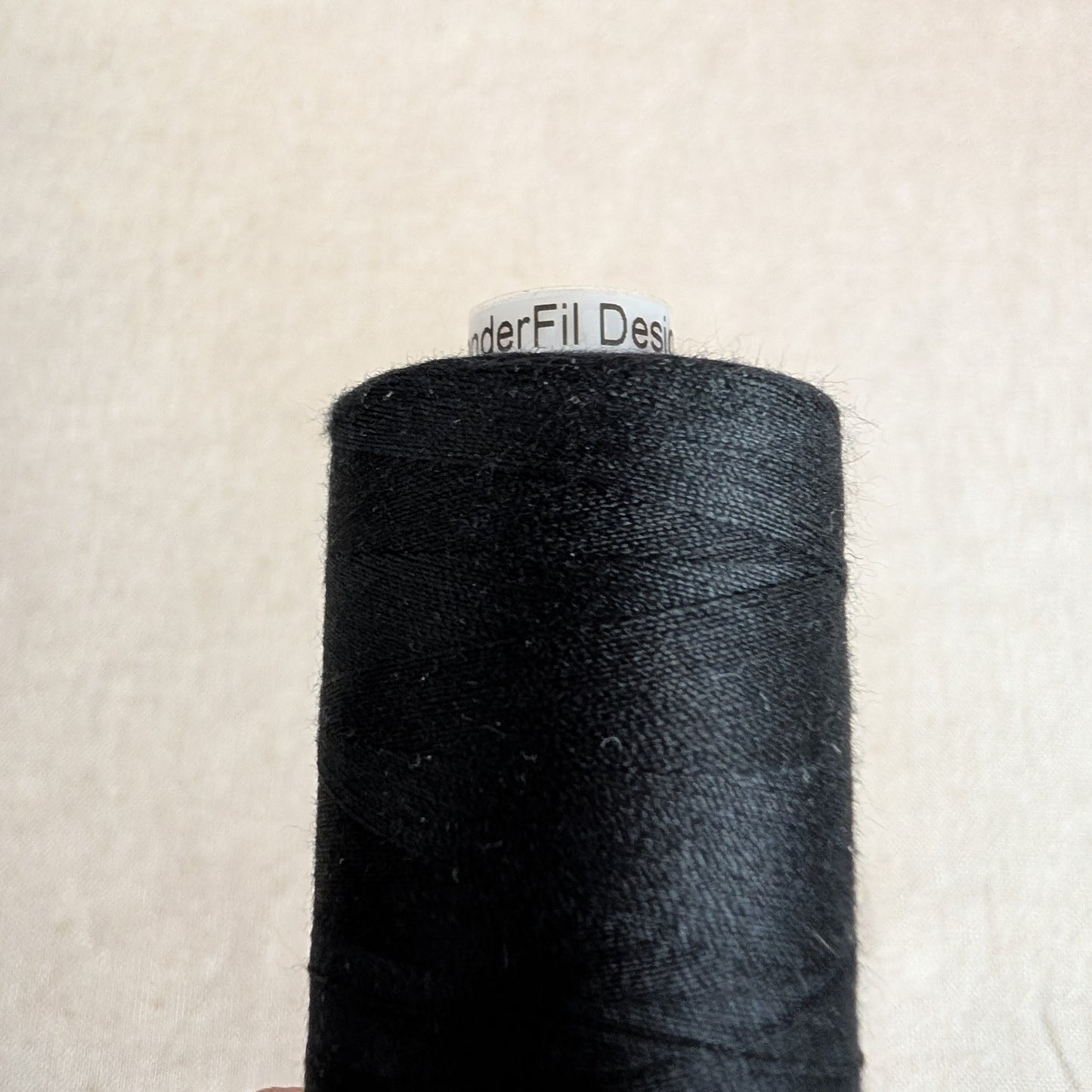 WonderFil Designer 40wt All Purpose Poly Thread - Black-DS431