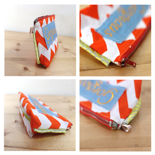 Zipper Pouch Bag - Gorgeous Orange
