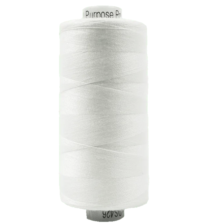 WonderFil Designer 40wt All Purpose Poly Thread - White DS426