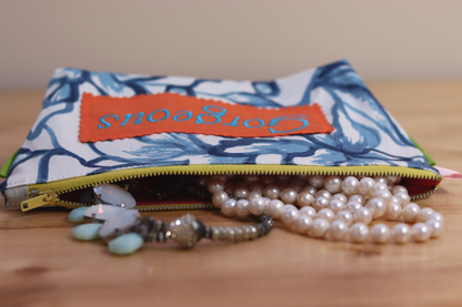Zipper Pouch Bag - Blue Gorgeous