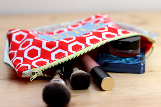 Zipper Pouch Bag - Wit Red