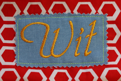 Zipper Pouch Bag - Wit Red