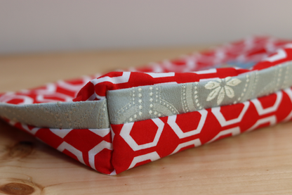 Zipper Pouch Bag - Wit Red