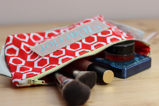 Zipper Pouch Bag - Warrior Red