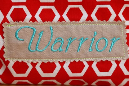 Zipper Pouch Bag - Warrior Red