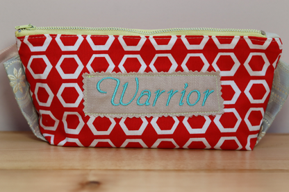 Zipper Pouch Bag - Warrior Red