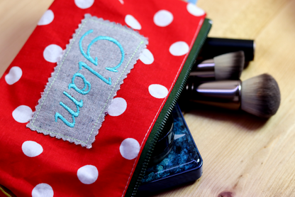 Zipper Pouch Bag - Glam Red