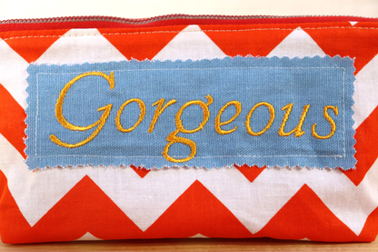 Zipper Pouch Bag - Gorgeous Orange