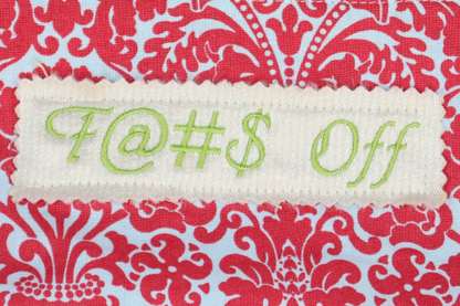 Zipper Pouch Bag- F@#$ Off Pink