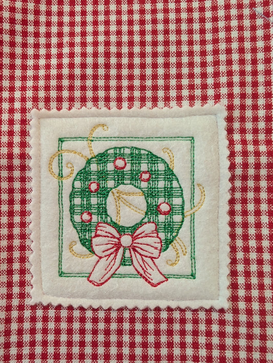 Christmas Wreath Tea Towels