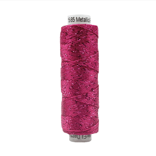 WonderFil Dazzle 8wt Rayon with Metallic Thread, Sue Spargo Coll. Beetroot Purple SSDZS1180