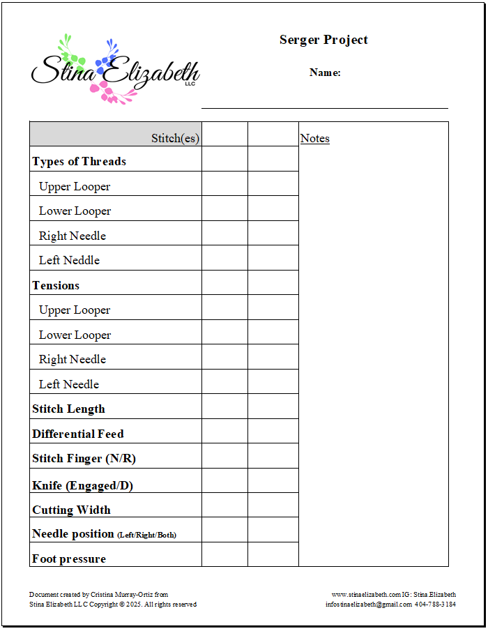 Serger Project Template