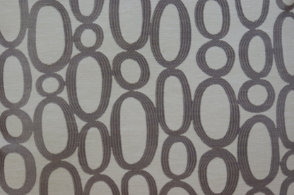 Throw Pillow Cover - Gray Ovals Print