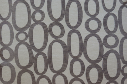 Throw Pillow Cover - Gray Ovals Print