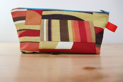 Zipper Pouch Bag- Orange