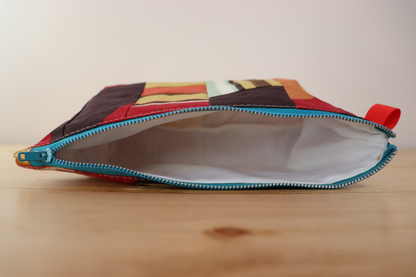 Zipper Pouch Bag- Orange