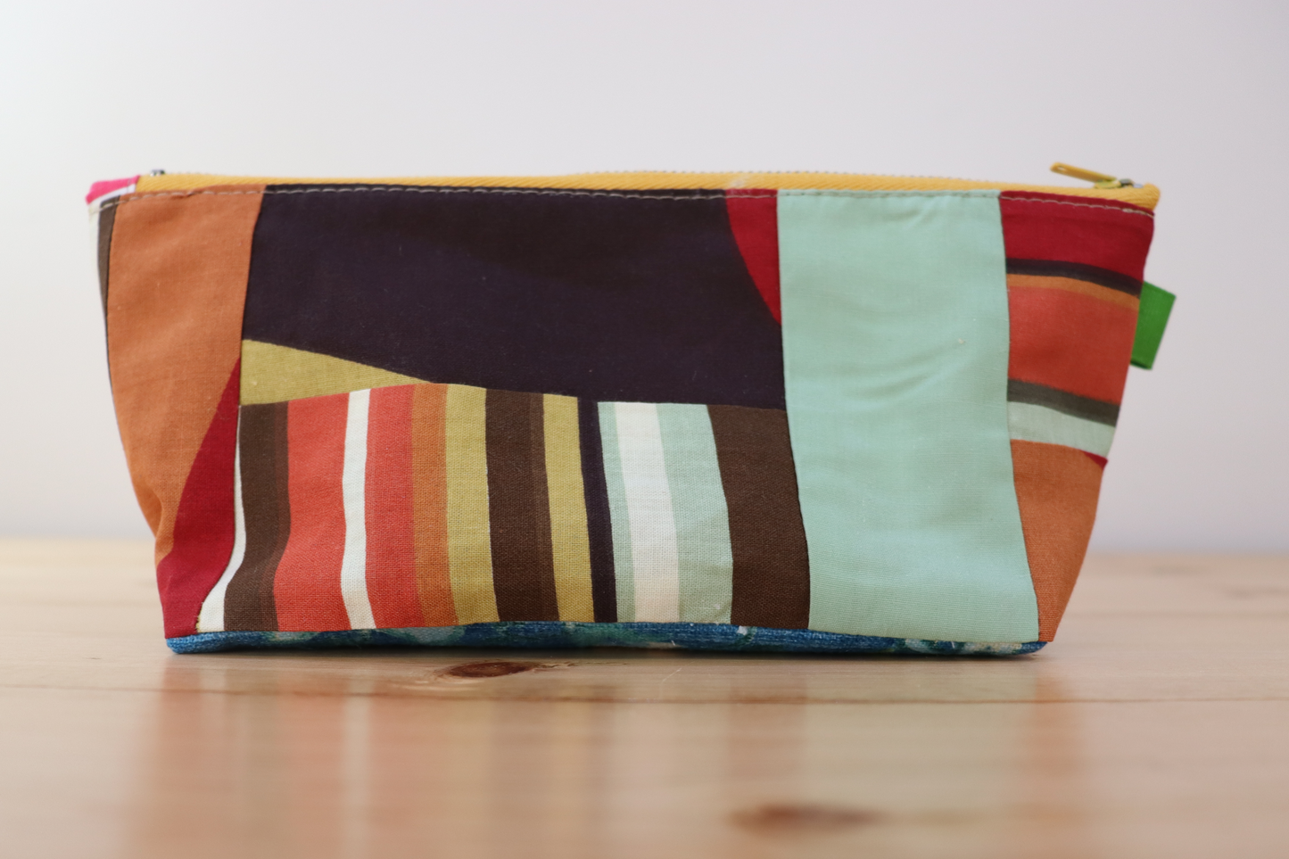 Zipper Pouch Bag - Multi Brown