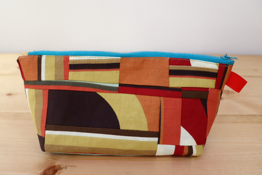 Zipper Pouch Bag - Multi Yellow Orange