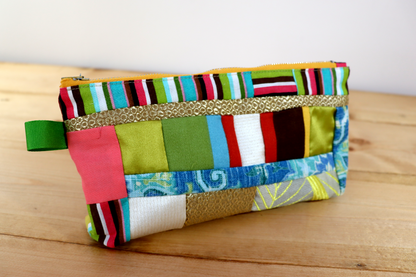 Zipper Pouch Bag - Multi Gold
