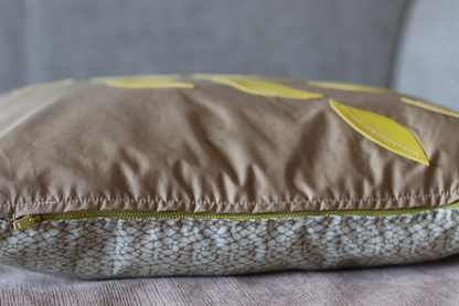 Throw Pillow Cover - Yellow Leaves
